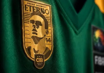 Seleção Brasileira de Basquete homenageia Oscar Schmidt em uniforme nas Eliminatórias da Copa